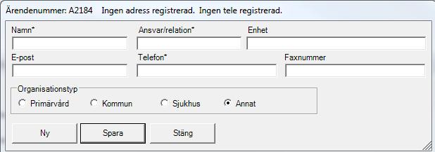 Kontakter Kontrolleras alltid när nytt meddelande skapas. Följer ärendet. Namn, relation och telefon till: Aktuella kontakter i kommunen även jourtid.