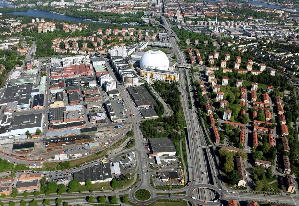 3 (26) Dp 2008-09117-54 Planen syftar till att möjliggöra en ny idrotts- och evenemangsarena söder om Globen samt att i anslutning till arenan utveckla Globenområdet med fler butiker, kontorsytor och