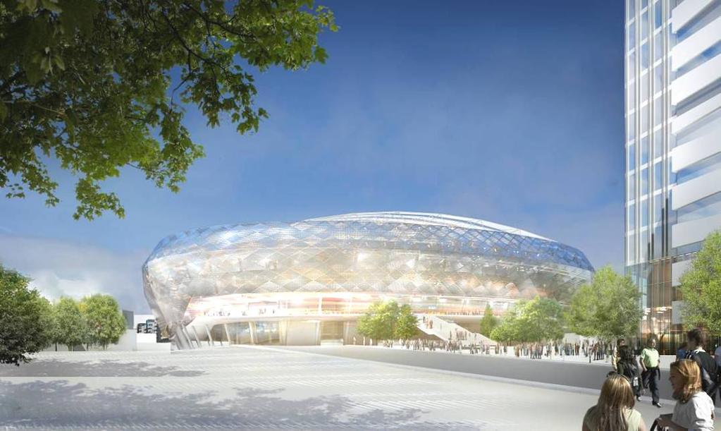 Det är viktigt att Stockholmsarenan får en högklassig, framåtsyftande arkitektonisk utformning av internationell kvalitet.