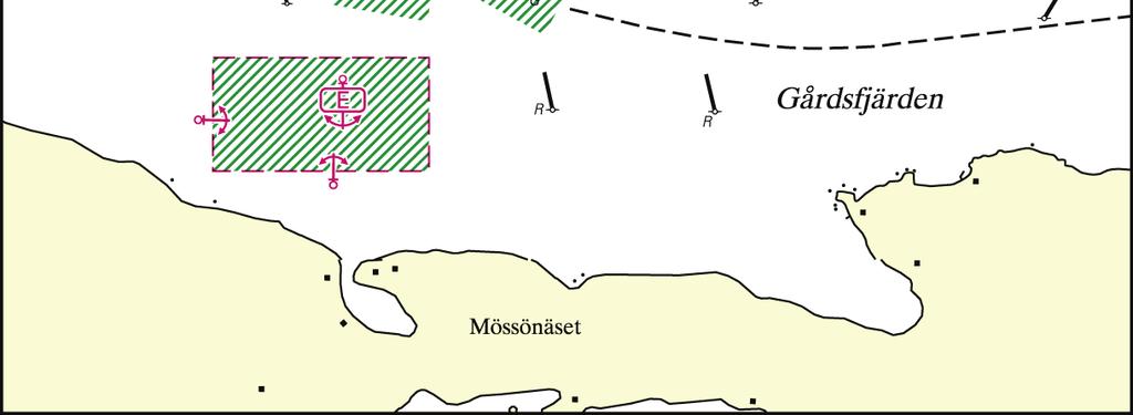 Trafik Villkor Alla lotspliktiga fartyg - Allmänt anrop ska ske på VHF-kanal 16 innan förflyttningen påbörjas.