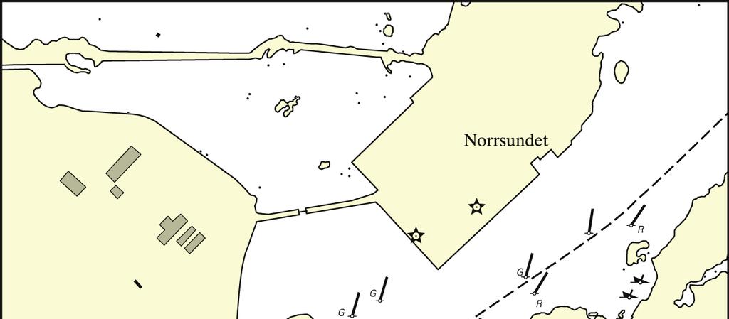 Bilaga 5 Norrsundets hamn Område Mellan kajplatser i Norrsundets hamn Får ej användas