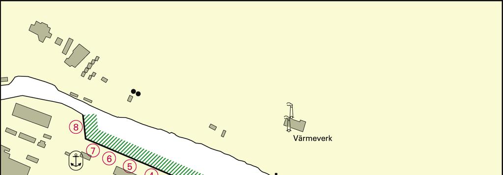 Bilaga 5 Köpings hamn (Djuphamnen) Område Mellan kajplatser i Djuphamnen Får ej användas för navigering.