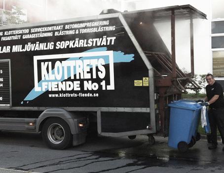 SOPKÄRLSTVÄTT Genom att underhålla dina sopkärl och soprum regelbundet ökar trivseln för alla boende.