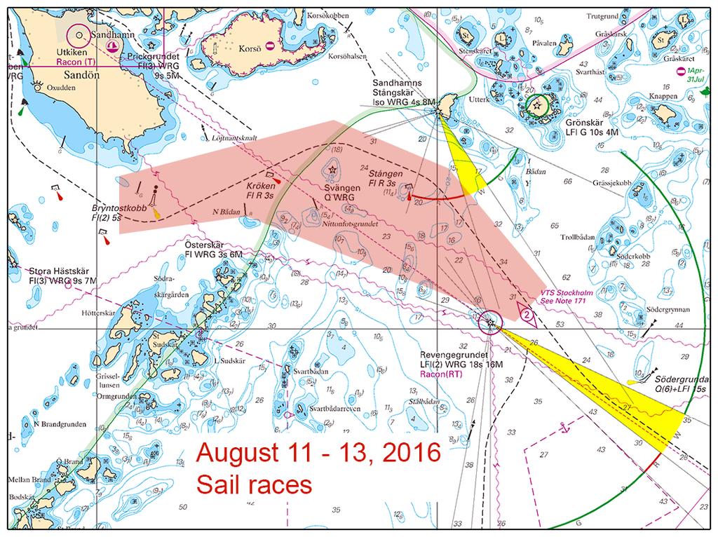 2016-07-07 4 No 606 Sail race "Sandhamnsregattan". Kungliga Svenska Segelsällskapet. Publ. 5 juli 2016 * 11316 Sweden. Northern Baltic. Utö. Mysingen.