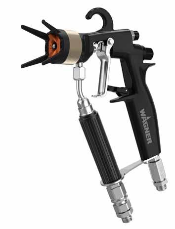 9 Tillbehör 9.4 AirCoat 9.4.2 AirCoat Ytterligare tillbehör AirCoat Ytterligare tillbehör NYHET Hög produktivitet För snabb rengöring vid stopp i munstycket Vänd på munstycket och blås igenom det.