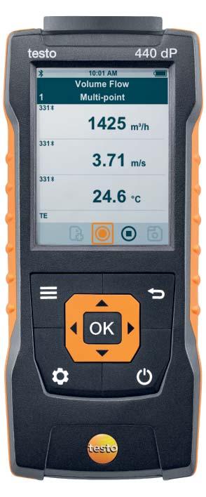 har många fördelar det är ett kompakt handinstrument med intuitiva mätmenyer i kombination med ett brett program av luftflödes- och IAQ-givare.