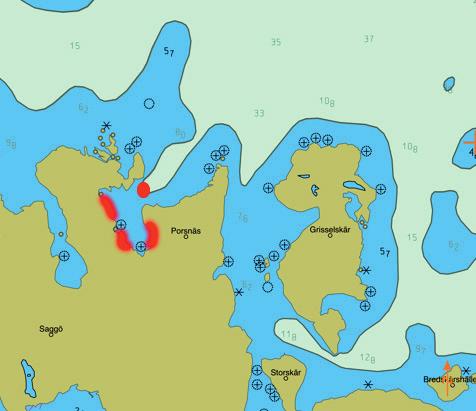 I den boken finns kartor och skisser över både naturhamnar och gästhamnar.