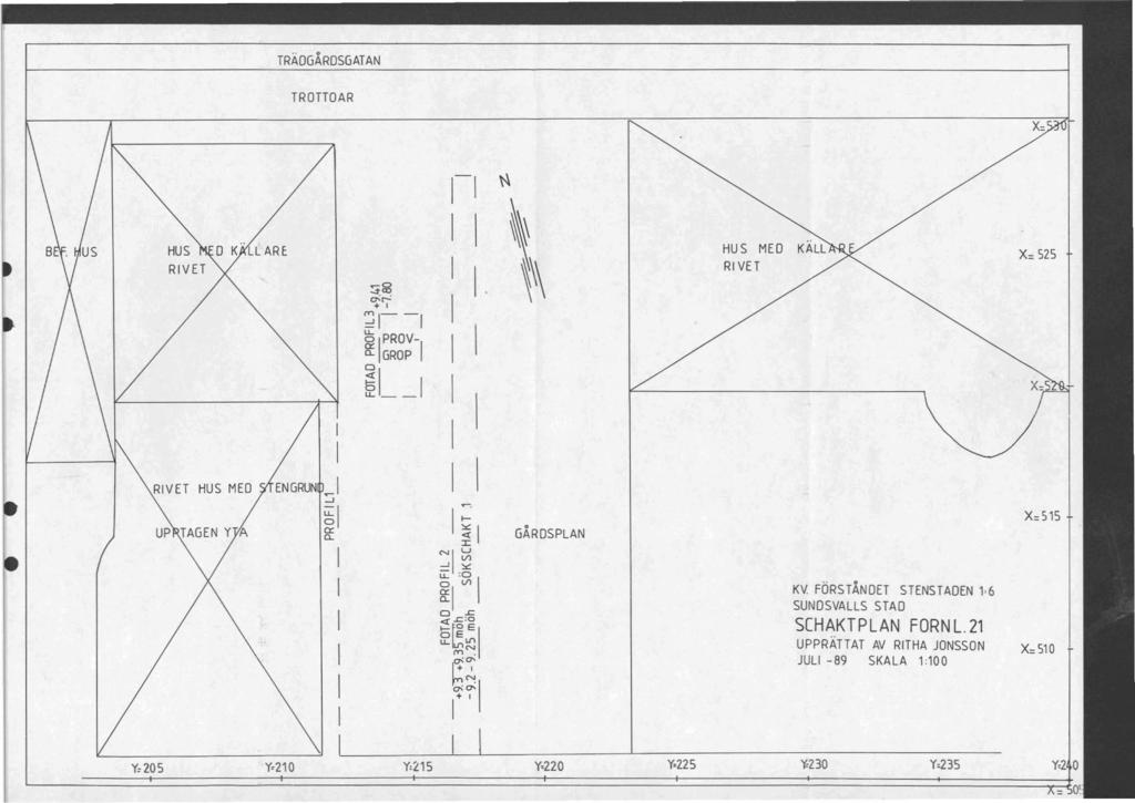 .. TRADGARDSGATAN TROTTOAR - HUS RVET D K LL ARE. ~~ o'r-: + ':1--' u.. HU S MED KALL RVET ~ PROV a.. GROP -, ~ ~ RVET HUS MED ENGRUN J--' ~ o:: "- ~ ~ Nl u <l --' '" ~ ~ o.j::: GARDSPLAN... KV.