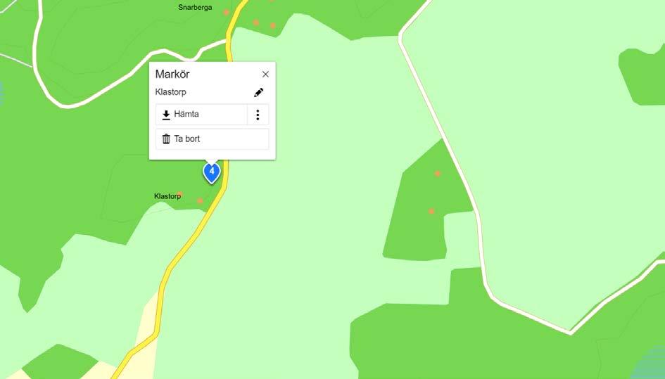 Klastorp Runstensvägen löper från Klastorp där en runsten står i anslutning till ett gravfält. Inskrift i översättning: Disälv och Inga läto resa denna sten efter Slode, sin fader.