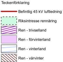 Enstaka av Skogsstyrelsen utpekade biotopskydd, nyckelbiotoper, naturvärden och sumpskogar är belägna i närområdet. Tabell 2.