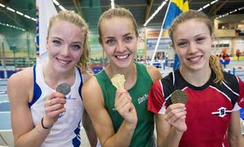 Dessutom SM-medaljer till Kevin Fankl i mångkamp, se annan sida. Charlotta Fougberg och Lovisa Lindh vid Nordenkampen.
