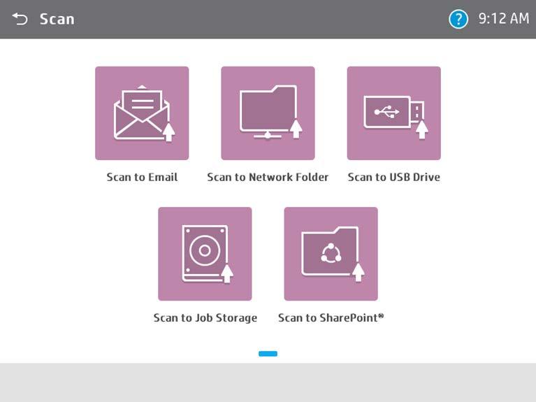 Förbättrad produktivitet: nya program som är tillgängliga direkt Scan to SharePoint -standarden och stöd för Office 365 finns nu i alla FS4 MFP:er Nya Contacts (Kontakter) med en central