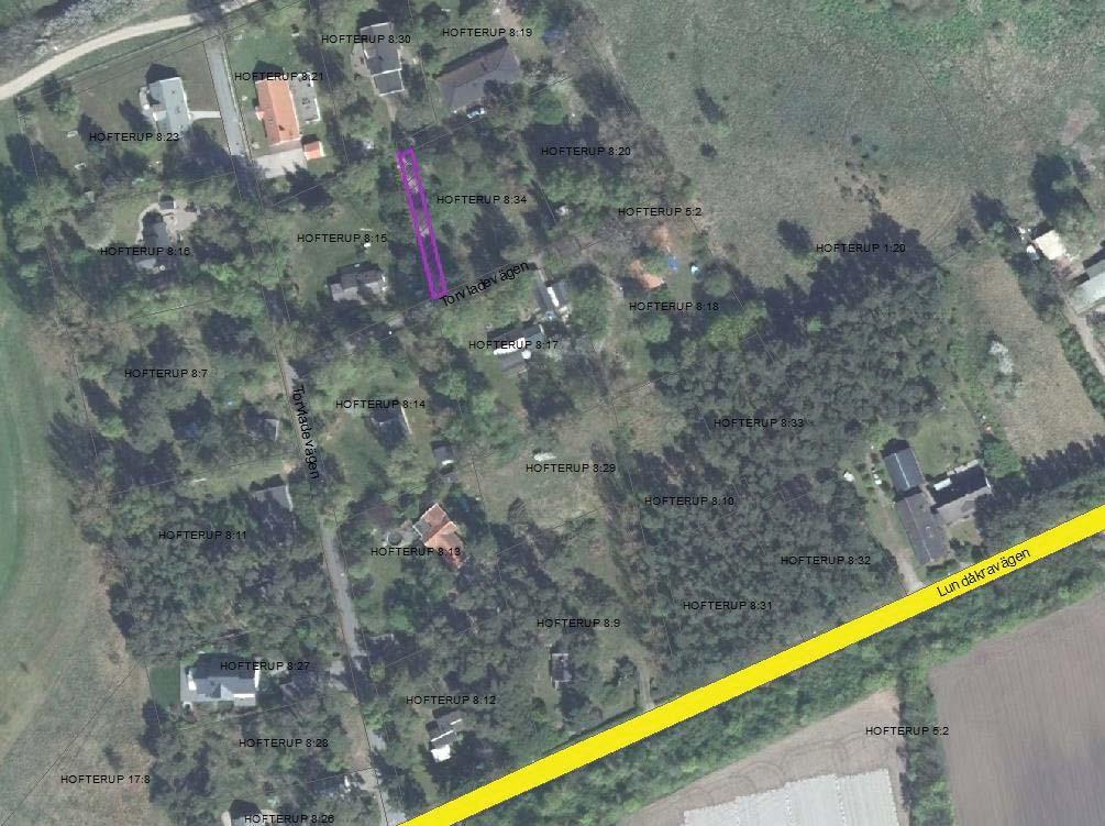 Hofterup 5:2, Torvladevägen 16 m.fl, 6 Gemensamhetsanläggning saknas. Privat markägare. Utgör allmän plats i plan med annan än kommunen som huvudman.