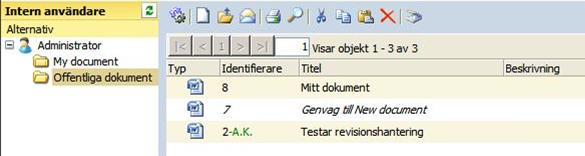 dokumentet eller e-postmeddelandet.