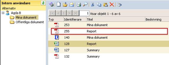 Om du konverterar ett dokument via en genväg (länk), så sparas PDF:en i mappen