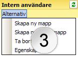 Observera: det är inte tillåtet att använda något av följande tecken i ett mappnamn: / \ *?