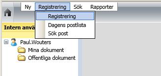 Dokument Skapa en handling genom att diarieföra ett dokument Skapa en handling genom att diarieföra en tjänsteskrivelse Skapa en handling manuellt eller automatiskt Relatera Handlingar Diarieför en