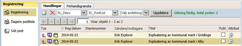 3. Markera dokumentet eller e-postmeddelandet som du vill koppla till handlingen och klicka på Verkställ för att spara eller på OK för att spara och stänga dialogrutan.