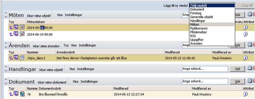 26.2.1 Skapa tjänsteskrivelse En tjänsteskrivelse är ett arbetsdokument som skrivs av handläggaren. Tjänsteskrivelsen hör till ärendet som handläggaren har blivit tilldelad.