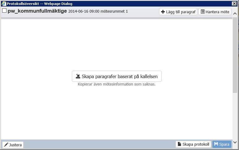 4 4. Klicka på knappen Skapa paragrafer baserat på kallelsen för att på ett enkelt sätt