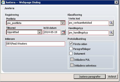 instruktionen i avsnitt 26.4.2 Lägga till och redigera paragrafer. 3.