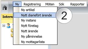 1 Fliken Egenskaper Ett ärendekort kommer fram med fliken Egenskaper öppen.