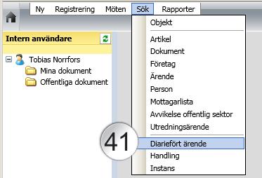 4. Klicka på Skapa PDF. Det resulterande PDF-dokumentet sparas i Arbetsdokument-mappen under ärendet det hör till.