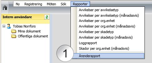 28 Rapporter Rapportgeneratorn används till att få fram rapporter och data i listformat utifrån de data som finns i Platinas databas.