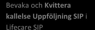 Uppföljnng Rött spår Patent En samordnad ndvduell plan (SIP) har genomförts på sjukhus och ska följas upp efter utskrvnng.