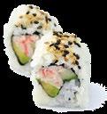 Toppad med lax & citron] California [Californiamix,