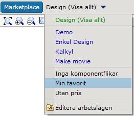 Skapa och spara dina egna Arbetslägen Med redigeraren för arbetslägen kan du själv styra synligheten för gränssnittet