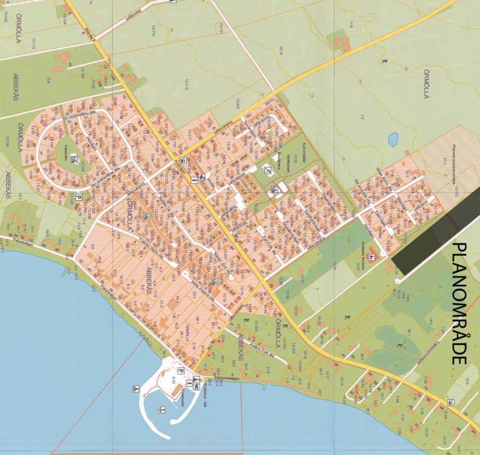 PLANBESTÄMMELSER GRÄNSBETECKNINGAR Linje ritad 3 meter utanför planområdets gräns Användningsgräns Egenskapsgräns ANVÄNDNING AV MARK Allmänna platser lokalgata GC-väg Lokalgata Gång- och cykelväg ska