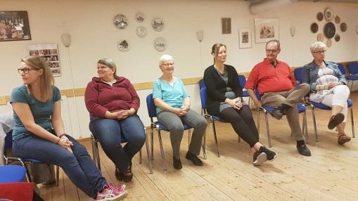 Så när vi hade vrickat tungan fem gånger i Vi är Malmö folkdansare, Malmö folkdansare, Malmö folkdansare Vi är Malmö folkdansare, Malmö folkdansare så satt ett avslutande Tjohej perfekt.