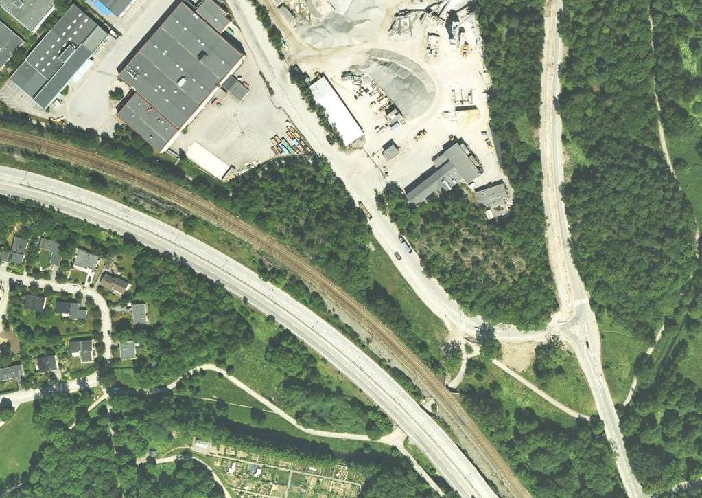 Industrimark i gällande detaljplan