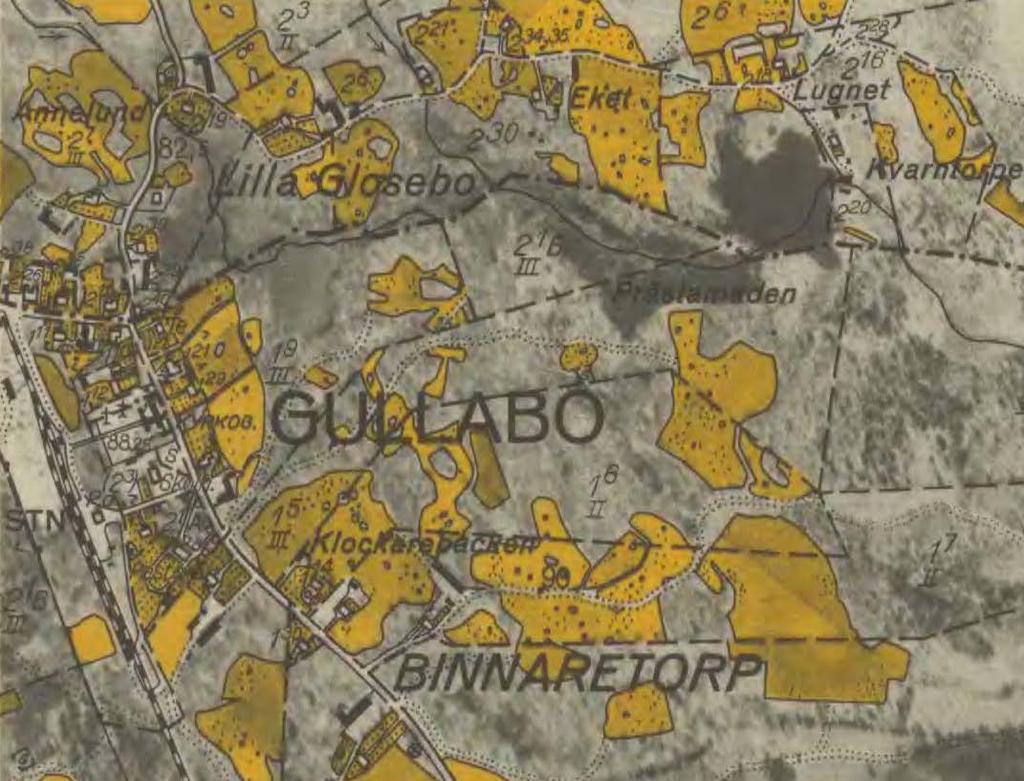 Karta över Gullabo västra,