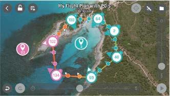 videos på drönaren - Sensorkalibrering för drönaren - Uppdateringar för drönaren - Bip my drone (snart tillgänglig) Flight Plan Touch & Fly Vad är inte tillgängligt med