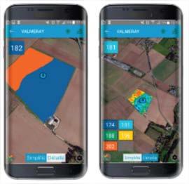 FRÅN DRÖNARE TILL SMARTPHONE: AIRINOV MAP-IN 43 AIRINOV MAP-IN är en ny mobilapp som låter lantbrukaren visualisera sina NDVI kartor på sin mobila