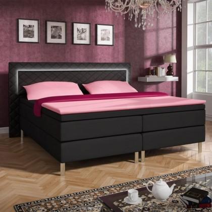 180 x 200cm i svart med ledbelysning 0785-054