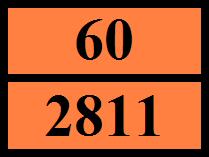 Orangefärgade skyltar : Tunnelrestriktionskod (ADR) : D/E - Sjötransport Specialbestämmelser (IMDG) : 274 Begränsade mängder (IMDG) : 500 g Reducerade mängder (IMDG) : E4 Förpackningsinstruktioner