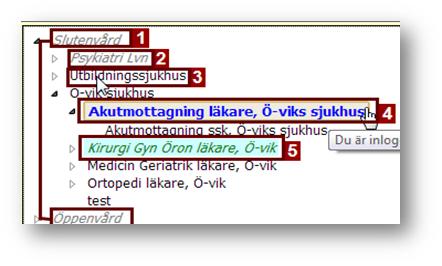 2 Hantera Enheter Beskrivning av organisationsstrukturen i Prator Prators organisationsstruktur visas i den vita rutan. 1.