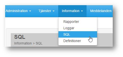 4 Information 3 SQL-gränssnitt 4.