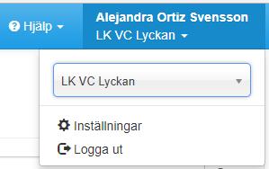 6 Inloggningsinformation 6 Inloggningsinformation Inledning Längst upp till höger i fönstret hittar du information och funktioner som rör inloggning, enhet och dina personliga inställningar: