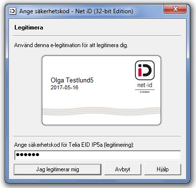 4 Välj certifikat i listan och klicka på OK.