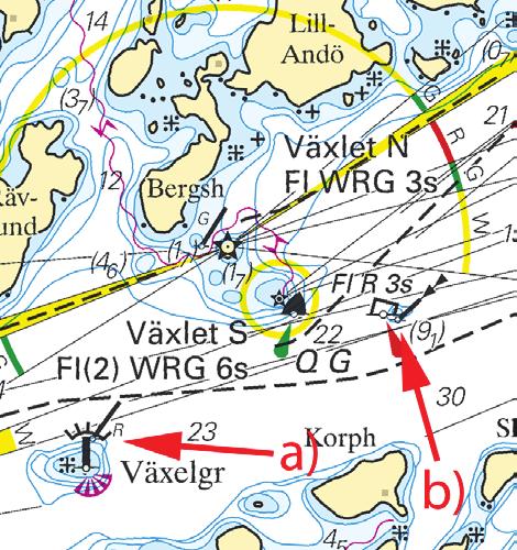Nr 448 4 Norra Östersjön / Northern Baltic * 8627 Sjökort/Chart: 612 Sverige. Norra Östersjön. Stockholm. Furusundsleden. Växlet och Växelgrund. Ny utmärkning.
