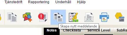 Skicka mail från ärendet Klicka på Skapa nytt meddelande Skriv ditt