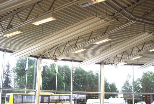 seriekoppling upp till 125 m, lämpar sig VS för sporthallar, terminaler, lager- och industrilokaler samt verkstäder.