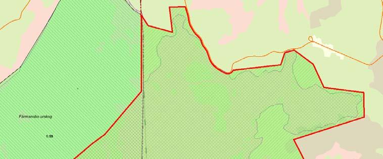 Länsstyrelsens bedömning Myrens värden ligger främst i mångformigheten och kontakten med naturskog. Myren gränsar till Fermansbo urskog.