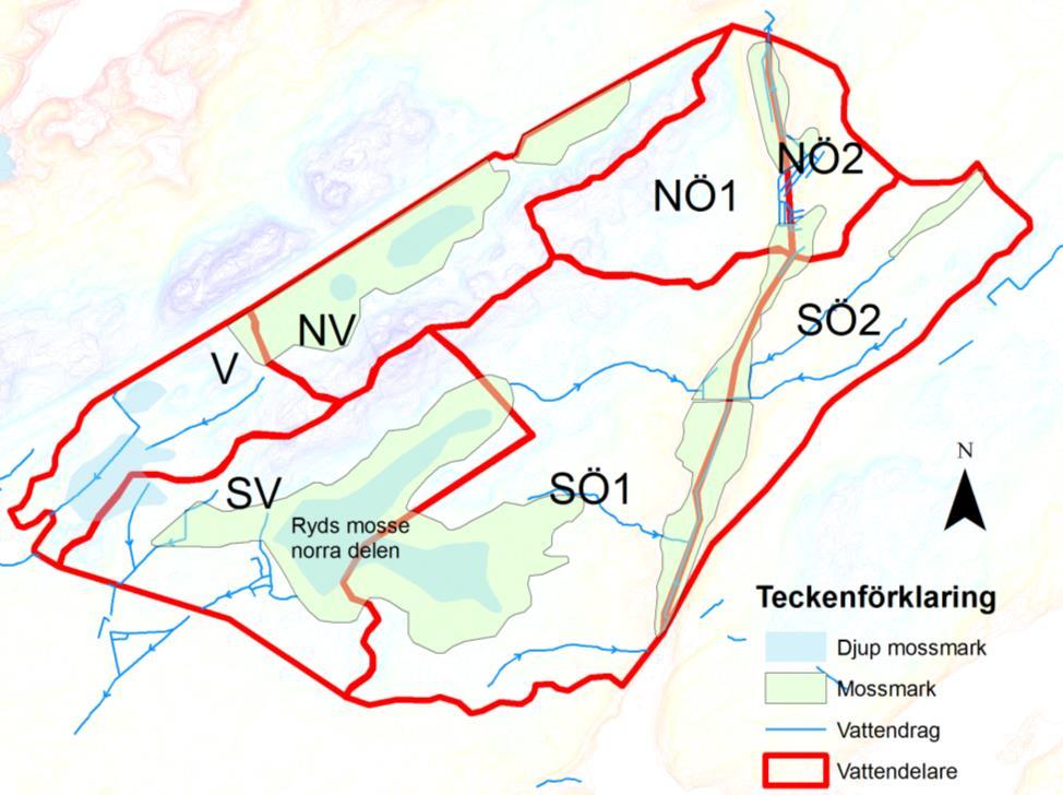 HYDROGEOLOGISK UTREDNING VÄSTRA VIARED 13 Bergets kvalitet bedöms vara av den kvalitet/permeabilitet att det i dessa flödessituationer bedömas vara tät. 3.1.2 Avrinning och vattenbalans Nedanstående är till stor del tagen från Norconsults Dagvattenutredning (2009/2011).