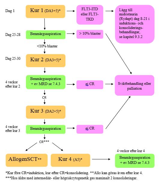 9.2 Rekommenderade cytostatikakurer Primärbehandling med cytostatika sammanfattas i figur 8. Figur 8.