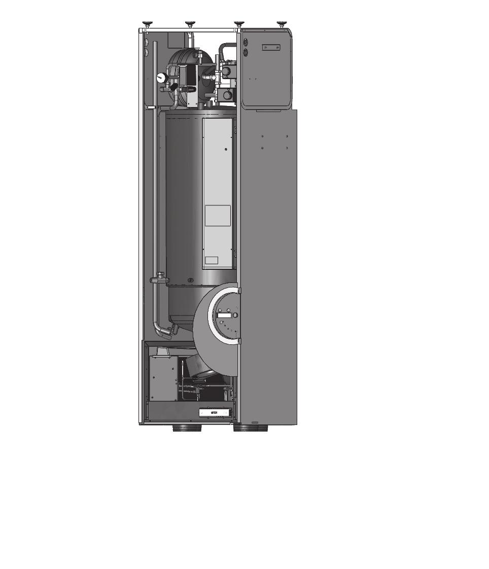 Tömning av varmvattenberedare Tömning av varmvattenberedare Gör såhär för att tömma varmvattenberedaren på vatten: 1. Stäng av systemet genom att trycka på ON/OFF-knappen på kontrollpanelen. 2.